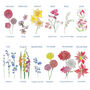 Personalised Family Birth Flowers Wreath Print, thumbnail 4 of 4