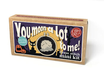 You Moon A Lot To Me! Halloween Mini Matchbox Cross Stitch Kit, 3 of 3