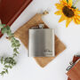 Personalised Stainless Steel Wedding Hip Flask, thumbnail 4 of 5