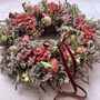 Autumnal Dried Flower Heather And Poppy Wreath, thumbnail 2 of 9