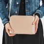 Smoke Rose Classic Structured Crossbody Handbag, thumbnail 3 of 12
