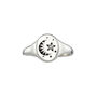 Moon And Star Birthstone Signet Ring, thumbnail 7 of 8