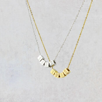 Special Date Cubed Bead Necklace, 2 of 9