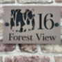 Personalised Deer In Forest House Acrylic Number Sign, thumbnail 3 of 7