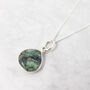 Emerald May Birthstone Sterling Silver Necklace, thumbnail 1 of 5