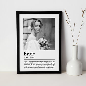 Personalised Bride Print, Gift For Bride, 2 of 6