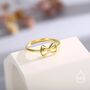 Sterling Silver Farfalle Pasta Ring, thumbnail 6 of 12