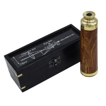 12 Inch Dollond And Co. Brass And Wood Telescope, 3 of 9