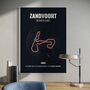 Zandvoort F1 Track Print F1 Gift, thumbnail 1 of 2