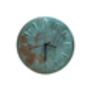 Handmade Green Patina Copper Wall Clock – 300 Mm Diameter, thumbnail 4 of 4