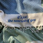 Herringbone Handloomed Soft Throw, Personalised Gift, thumbnail 8 of 12