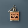 'No. One Dad' Mini Cork Hip Flask Keyring | Celebration | Father's Day | Birthday, thumbnail 1 of 2