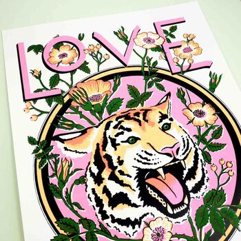 A2 'Love Is Power' Silk Screen Print, 6 of 7