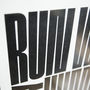 Run Wild Stay Humble Typography Print, thumbnail 2 of 7