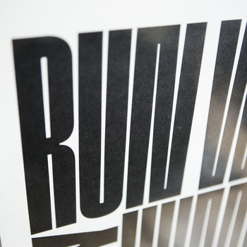 Run Wild Stay Humble Typography Print, 2 of 7