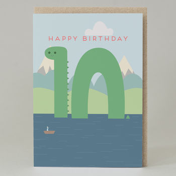 Happy Birthday Nessie Age Cards, 10 of 10