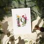 Wildflower Floral Table Number Card, thumbnail 2 of 7