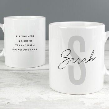 Personalised Name And Initial Mug, 3 of 4