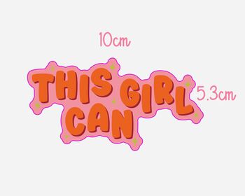 This Girl Can Feminist Sticker, 2 of 2