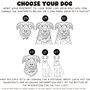 Personalised Airedale Terrier Portrait Outline T Shirt, thumbnail 2 of 8