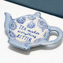 Tea Makes Anything Better, Teapot Shaped Teabag Holder, thumbnail 2 of 3