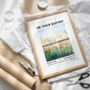 Personalised Baptism Gift Print For Adults, Meadow Design, thumbnail 2 of 10