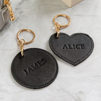 Leather Look Personalised Key Ring Collection, 3 of 5