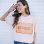 Be Nice Women’s Biscuit Graphic T Shirt, thumbnail 1 of 2