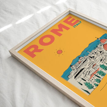 Personalised Rome Travel Illustration, 2 of 6