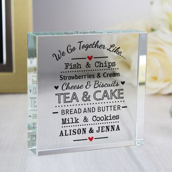 Personalised Valentine Crystal Token, 2 of 2