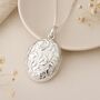 Personalised Sterling Silver Queen Of Flowers Locket, thumbnail 1 of 12