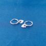 Heart Earrings, 925 Sterling Silver Hoops, thumbnail 6 of 8
