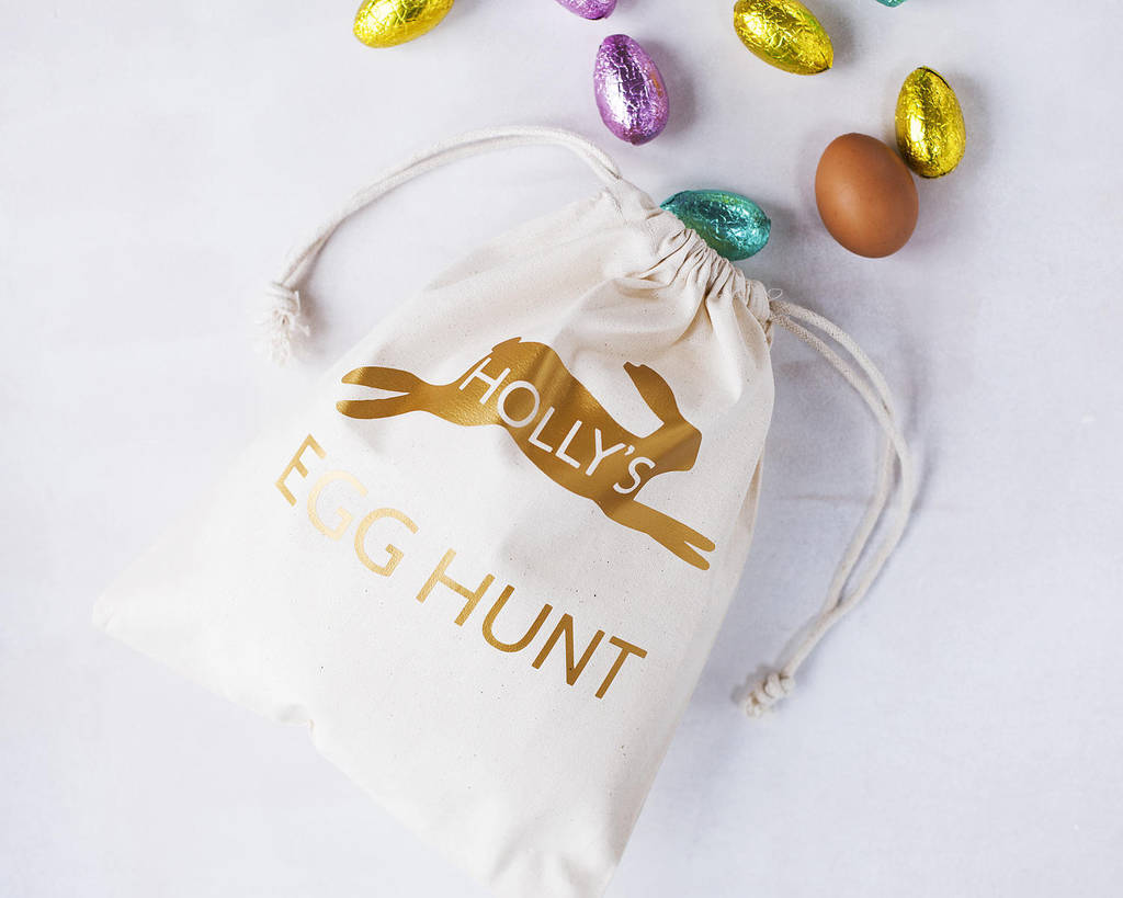 Personalised Rabbit Easter Egg Hunt Sack