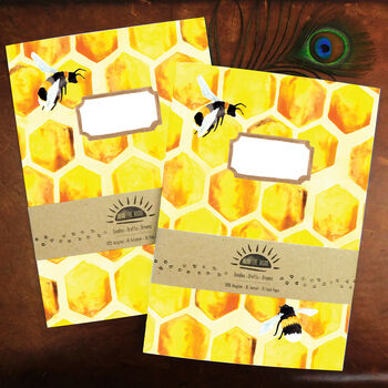 Mellifera Honeybee Print A5 Lined Journal, 6 of 10