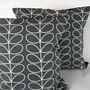 Orla Keily Grey Linear Stem Cushion Cover, thumbnail 2 of 6