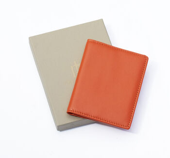 Leather Personalised Gift Bus Pass Credit Card Holder Wallet Rfid Protected, 5 of 5