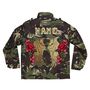 Sequin Wings And Roses Personalised Kids Camo Jacket, thumbnail 4 of 11