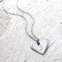 Sterling Silver Initial Heart Pendant, thumbnail 1 of 4