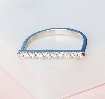Pave Bar Ring, 4 of 8