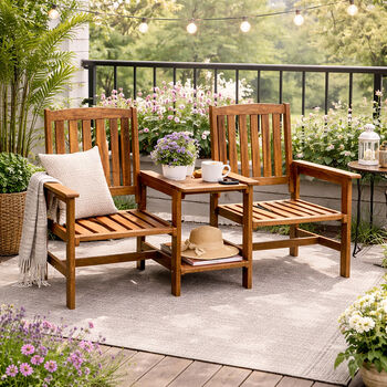 Wooden Companion Bench Set, 3 of 5