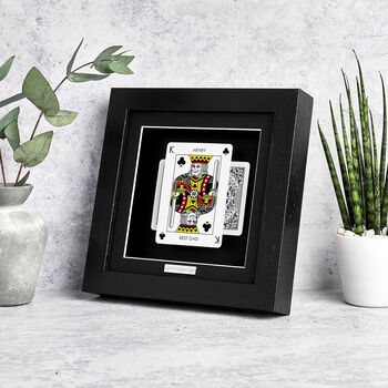 Best Dad Personalised King Playing Card Gift Frame, 9 of 12