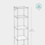 Five Tier Bathroom Storage Rack With Hooks, thumbnail 2 of 9