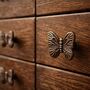 Antique Brass Small Butterfly Drawer Knob, thumbnail 9 of 9