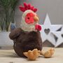 Rio The Plush Sitting Rooster Soft Toy, thumbnail 1 of 3
