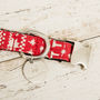 Christmas Red Festive Dog Collar Bow Tie Lead Gift Set, thumbnail 3 of 6