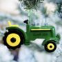Personalised Green Tractor Decoration, thumbnail 1 of 3