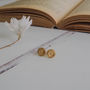Compass Stud Earrings In Silver Or Gold, thumbnail 5 of 6