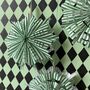 Green And White Stripy Paper Fan Decoration Kit, thumbnail 3 of 6