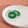 Green Opaque Resin Ring, thumbnail 3 of 7