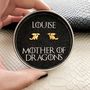 Mother Of Dragons Personalised Stud Earrings, thumbnail 2 of 6